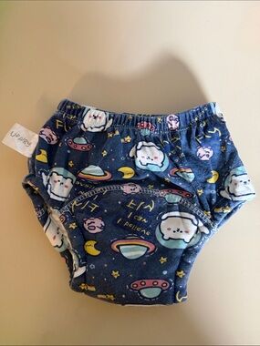 Kids Up Airy Navy Space Print Training Pants